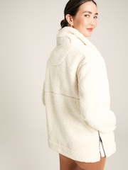 Joules Tilly Cream Half Zip Borg Fleece - Image 2 of 8