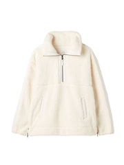 Joules Tilly Cream Half Zip Borg Fleece - Image 8 of 8