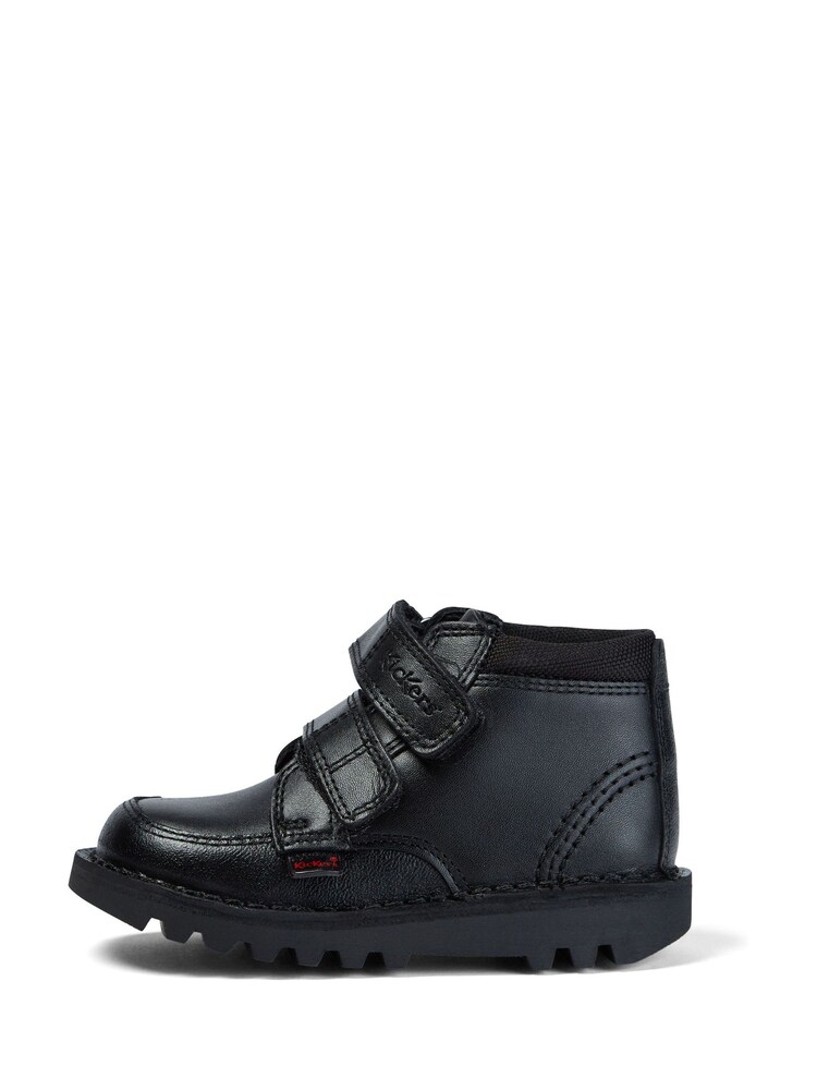 Kickers Black Kick Hi Scuff Leather Boots - Image 1 of 7