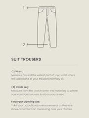 Black Tailored Wool Donegal Tuxedo Suit Trousers - Image 10 of 10