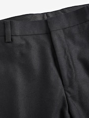 Black Tailored Wool Donegal Tuxedo Suit Trousers - Image 7 of 10