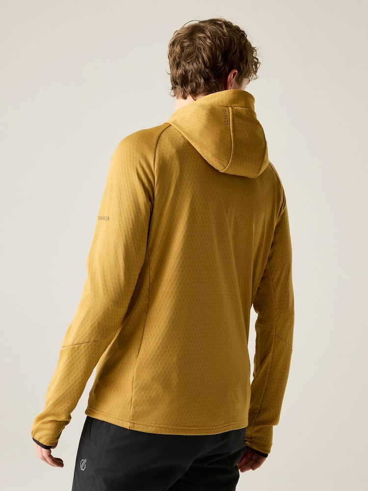 Dare 2b Brown Venture Hooded Stretch Midlayer Fleeces - Image 2 of 10 Dare 2b Brown Venture Hooded Stretch Midlayer Fleeces - Image 2 of 10