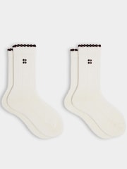 Sweaty Betty Brown Thermal Lifestyle Socks 2 Pack - Image 1 of 4