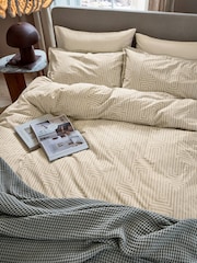 ABIGAIL AHERN x MURMUR Warm Ochre Pia Duvet Cover & Pillowcase Set - Image 1 of 6
