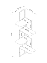 Wood Corner Wall Shelves - Image 4 of 4