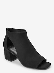 Black Forever Comfort® Low Cut-Out Shoe Boots - Image 2 of 4