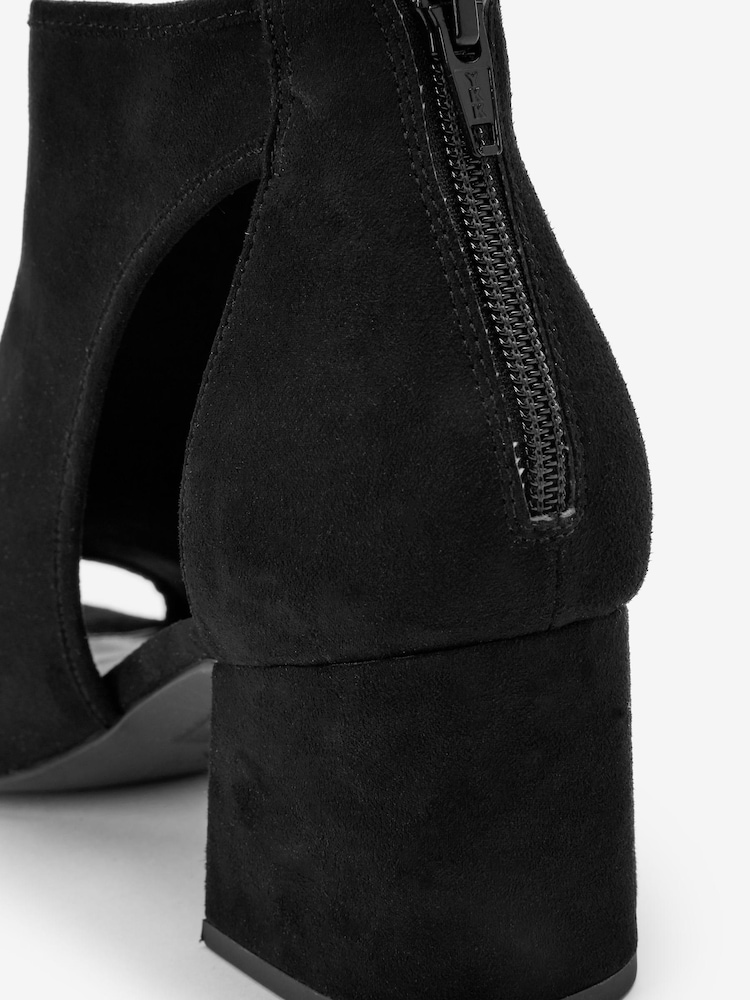 Black Forever Comfort® Low Cut-Out Shoe Boots - Image 4 of 4