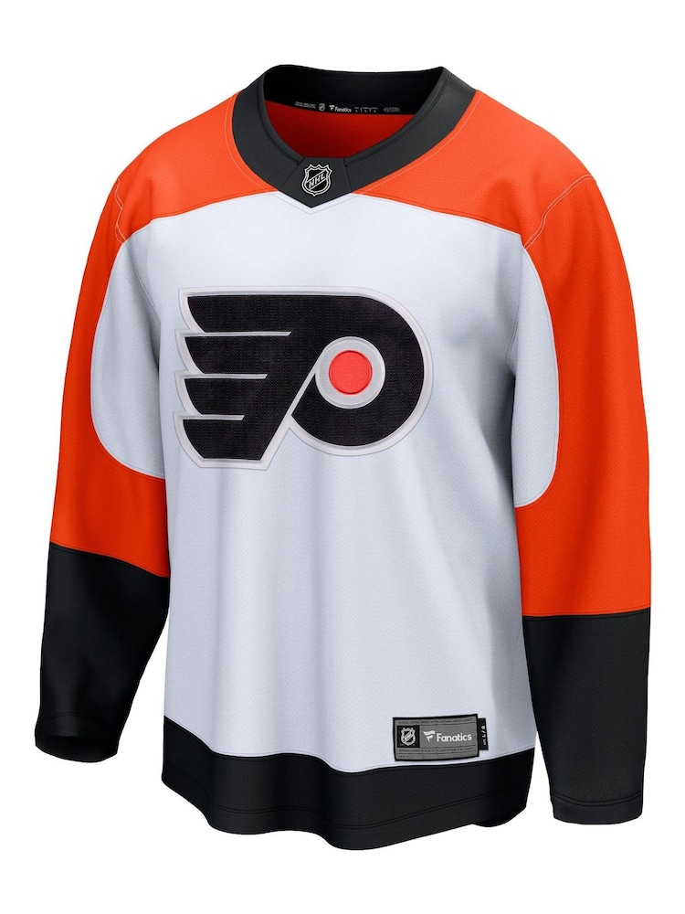Fanatics NHL Philadelphia Flyers Replica Away Breakaway White Jersey - Image 2 of 3 Fanatics NHL Philadelphia Flyers Replica Away Breakaway White Jersey - Image 2 of 3