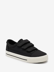 Black Standard Fit (F) Strap Touch Fastening Shoes - Image 2 of 4