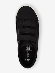 Black Standard Fit (F) Strap Touch Fastening Shoes - Image 3 of 4