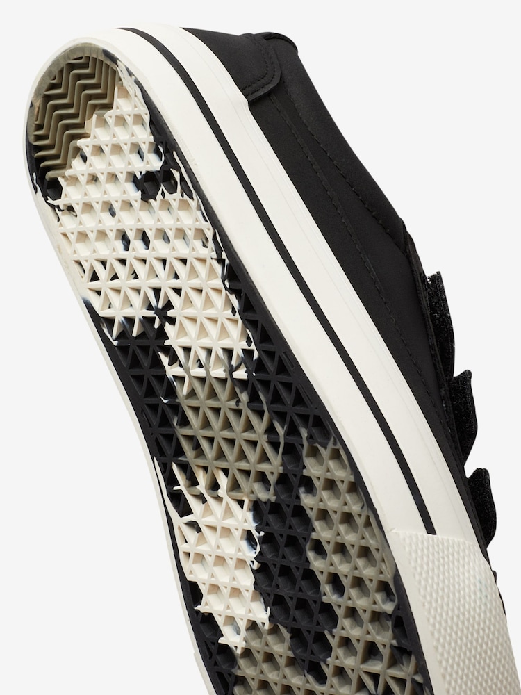 Black Standard Fit (F) Strap Touch Fastening Shoes - Image 4 of 4
