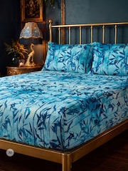 Joe Browns Blue Bamboo Shadows Cotton Sateen Matching Bedding - Image 1 of 2