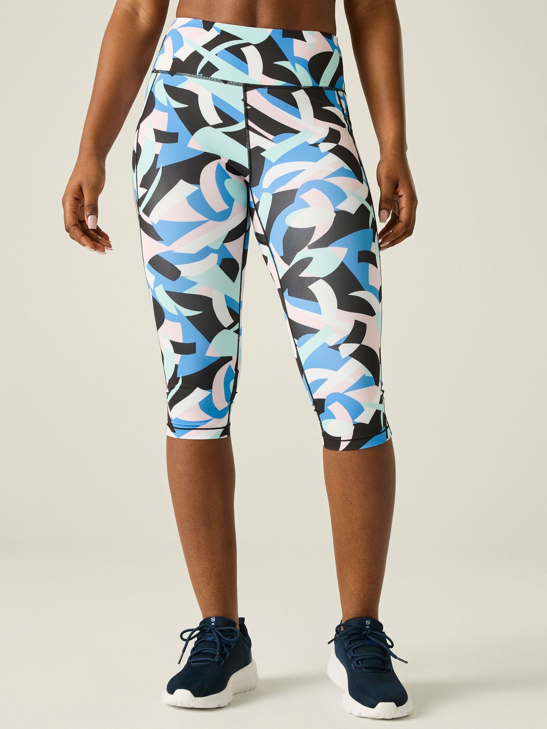 Dare 2B Women's Blue Influential Ii 3/4 Leggings Size: 18 - Image 3