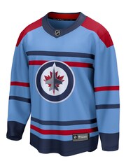 Fanatics Blue NHL Winnipeg Jets Replica Alternate 100 year Breakaway Jersey - Image 2 of 3