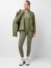 Sweaty Betty Green Texture Print Full Length Power Workout Leggings - Image 3 of 6