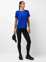 Sweaty Betty Prussian Blue Breathe Easy Mesh T-Shirt - Image 4 of 6