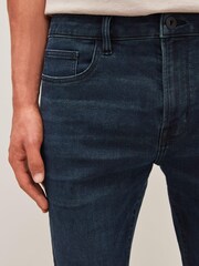 Dark Ink Blue Skinny Comfort Stretch Jeans - Image 4 of 9