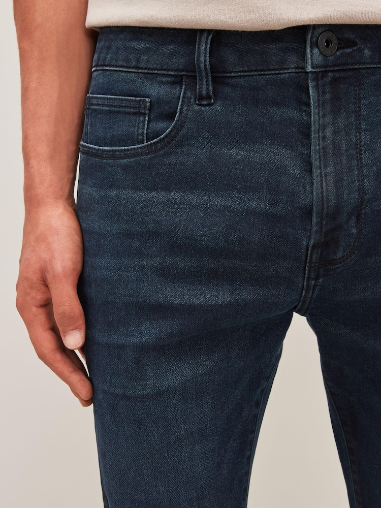 Dark Ink Blue Skinny Comfort Stretch Jeans - Image 4 of 9