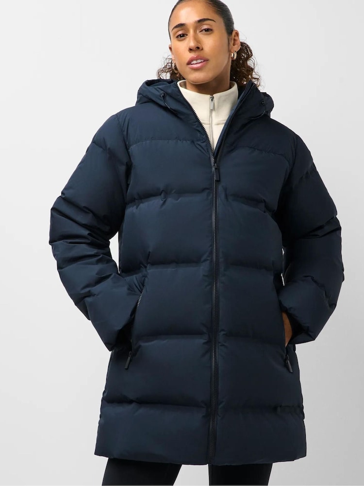 Sweaty Betty Blue Nimbus Mid Waterproof Puffer Jacket - Image 1 of 6 Sweaty Betty Blue Nimbus Mid Waterproof Puffer Jacket - Image 1 of 6