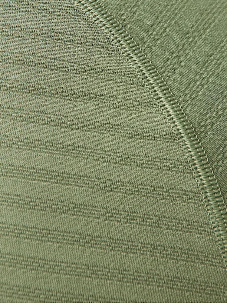 Bracken Green - Sweaty Betty Athlete Teksturert Stripete Langermet Topp - Bilde 6 av 6