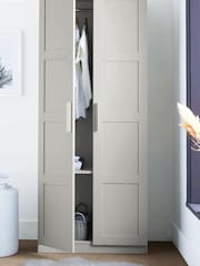 Grey Flynn Double Wardrobe - Image 1 of 9