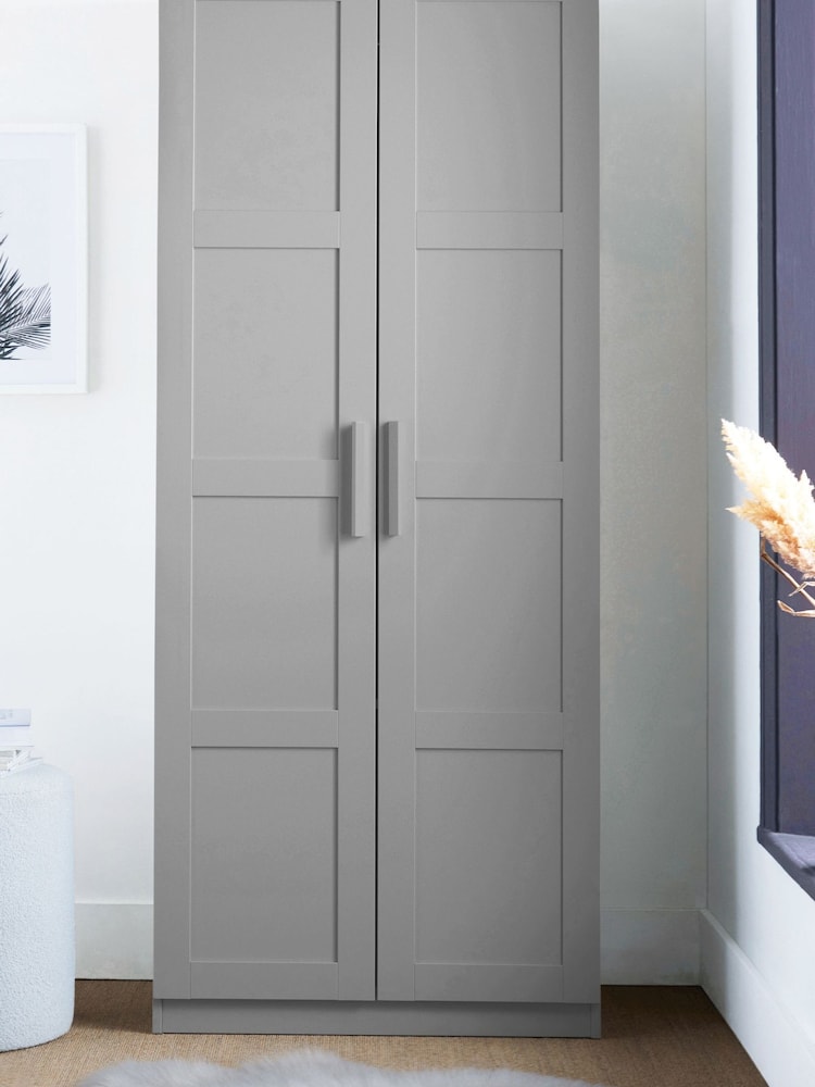 Grey Flynn Double Wardrobe - Image 2 of 9