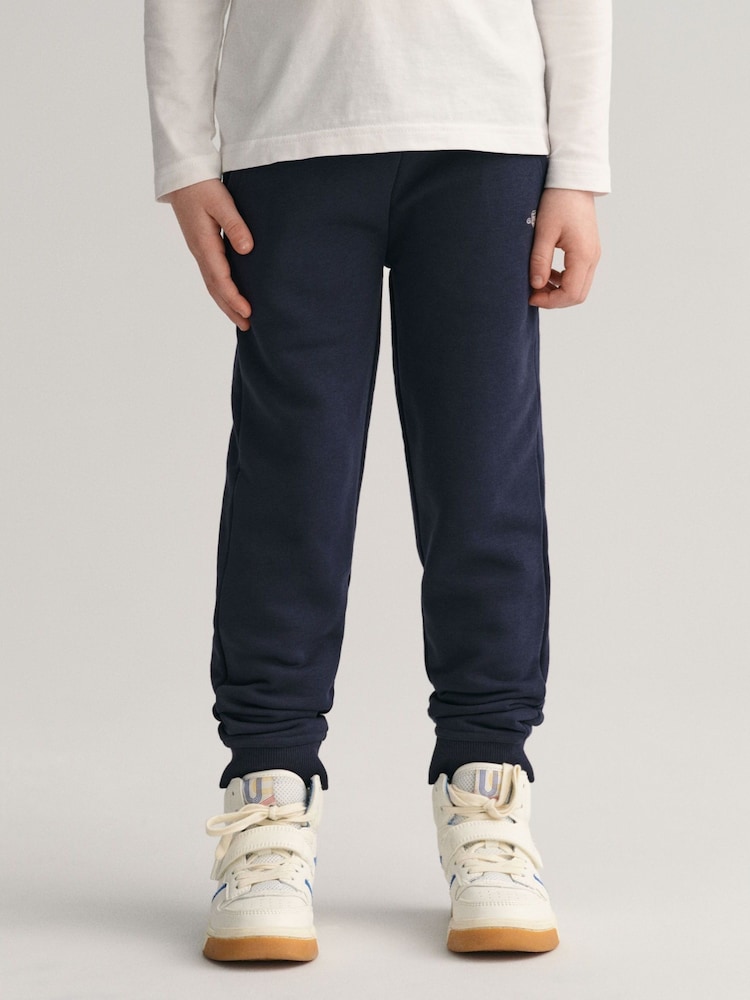 GANT Blue Shield Logo Joggers - Image 1 of 7 GANT Blue Shield Logo Joggers - Image 1 of 7