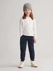 GANT Blue Shield Logo Joggers - Image 3 of 7