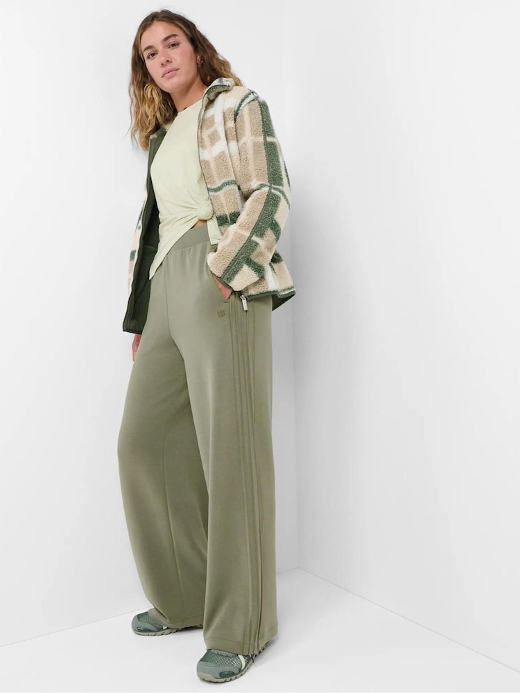 Sweaty Betty Green Sand Wash Wide Leg Pintuck Trouser - Image 1 of 6 Sweaty Betty Green Sand Wash Wide Leg Pintuck Trouser - Image 1 of 6