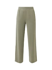 Sweaty Betty Green Sand Wash Wide Leg Pintuck Trouser - Image 5 of 6