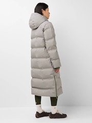 Коричневий картатий принт - Sweaty Betty Nimbus Longline Waterproof Puffer - Image 2 of 6