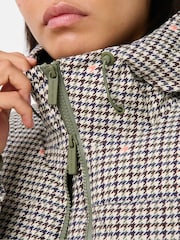 Коричневий картатий принт - Sweaty Betty Nimbus Longline Waterproof Puffer - Image 4 of 6