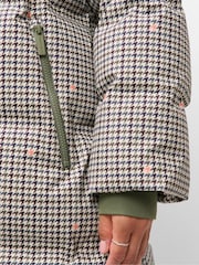 Коричневий картатий принт - Sweaty Betty Nimbus Longline Waterproof Puffer - Image 6 of 6