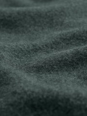 Slate Grey Fleece Borg Lined Brushed Hoodie - Image 9 of 10