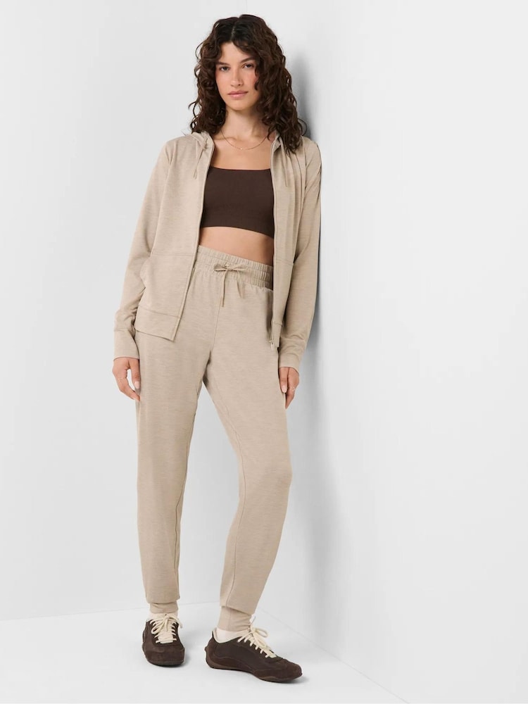 Sweaty Betty Nude Glow Studio Zip Up Hoodie - Image 2 of 6 Sweaty Betty Nude Glow Studio Zip Up Hoodie - Image 2 of 6