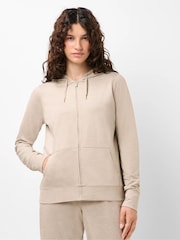 Sweaty Betty Nude Glow Studio Zip Up Hoodie - Image 4 of 6