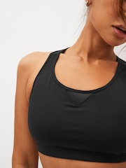 Black Next Active Sports Reformer Non Pad Dry Tech Mesh Insert Bra - Image 5 of 8