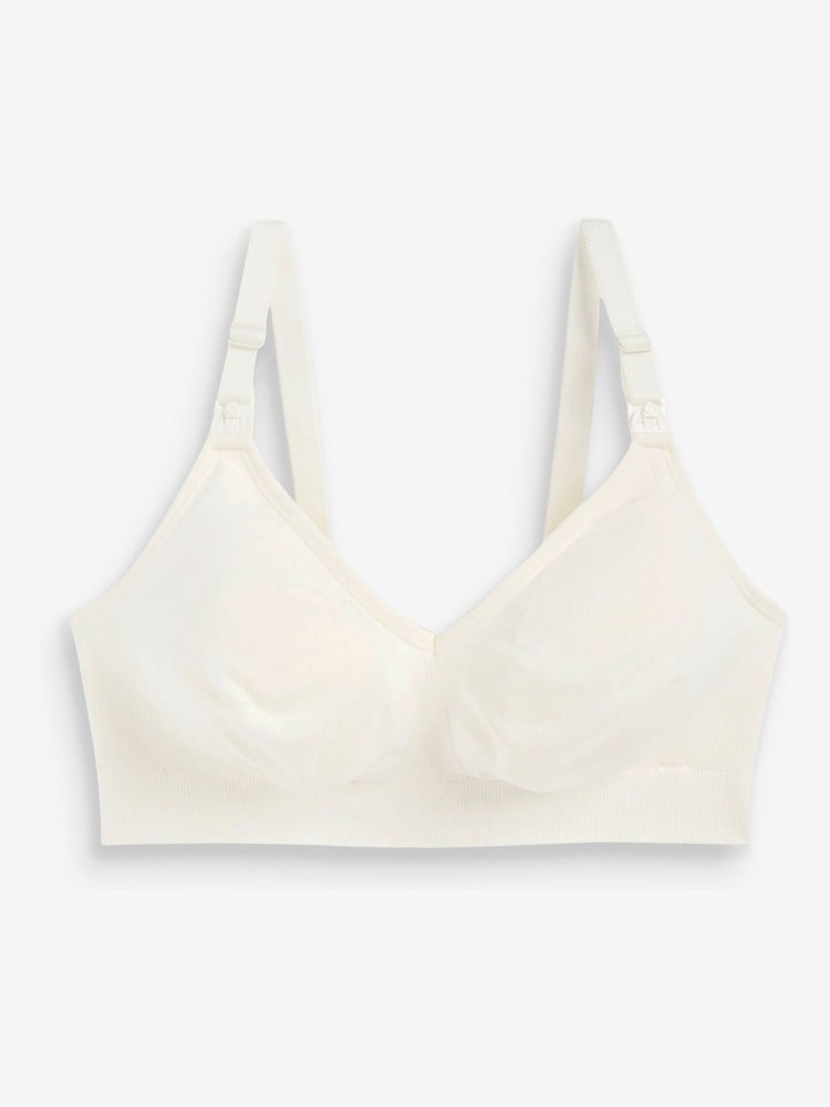 Cream - Sutien de alăptare fără cusături din materiale din surse sustenabile Bravado Body Silk - Image 4 of 5