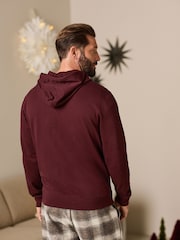 Fig Brown 100% Cotton Lightweight Zip Up Hoodie - Image 3 of 9