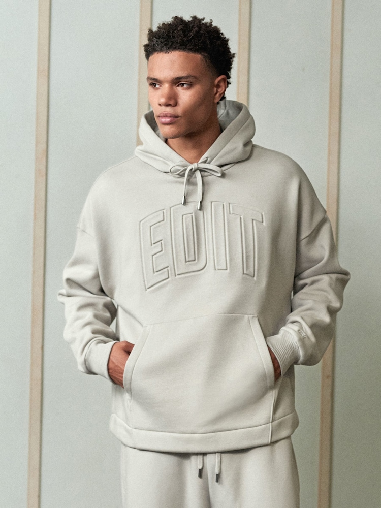 Stone EDIT Heavyweight Hoodie - Image 1 of 8