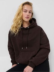 Sweaty Betty Brown Premium Brushed Classic Hoodie - Image 1 of 6