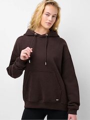 Sweaty Betty Brown Premium Brushed Classic Hoodie - Image 3 of 6