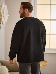 Black Fleece Borg Crew Neck Sweatshirt - Image 3 of 7
