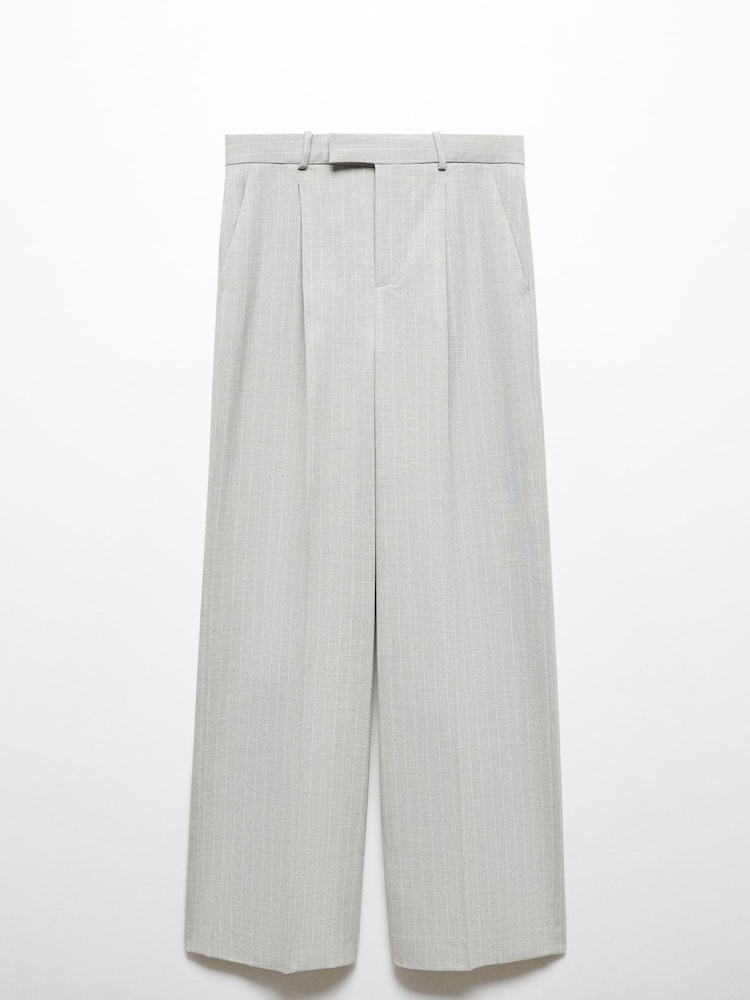 Mango Grey Pinstripe Suit Trousers - Image 7 of 7 Mango Grey Pinstripe Suit Trousers - Image 7 of 7
