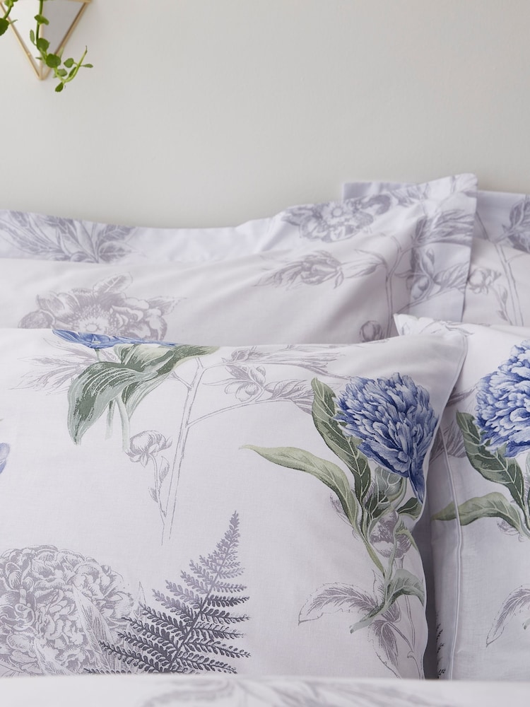 Bianca Grey Gingham 100% Cotton Duvet Cover and Pillowcase Set - Image 2 of 3