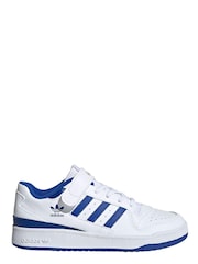 adidas Originals White Forum Low Kids Trainers - Image 1 of 9
