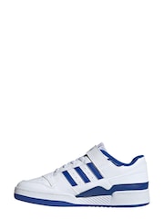 adidas Originals White Forum Low Kids Trainers - Image 3 of 9