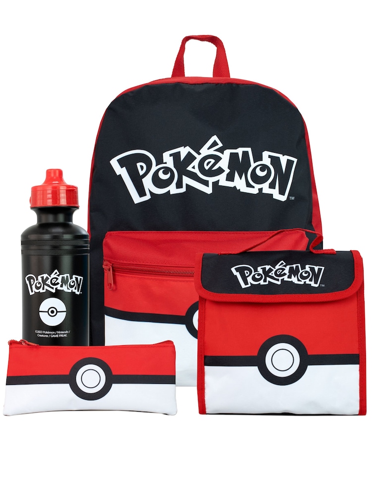 Character Red Pokemon 4 Piece Backpack Set - Image 1 of 9