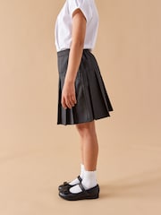 Grey Regular Waist Pleated School Skirts 2 Pack (3-16yrs) - Image 5 of 8