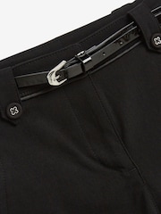 Black Senior Belted Skinny Stretch School Trousers (9-18yrs) - Image 8 of 8